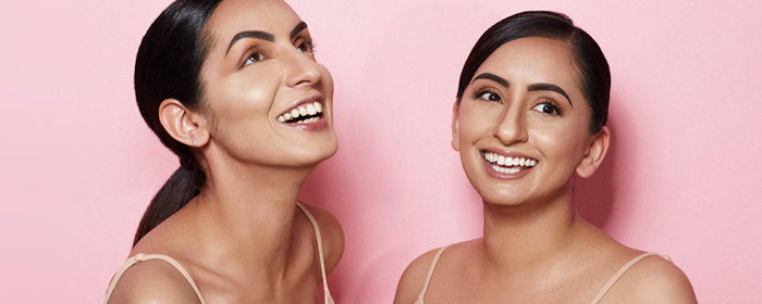 Ombre blush brows
