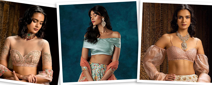 6 Unique Blouse Designs For Modern Brides By Shyamal & Bhumika
